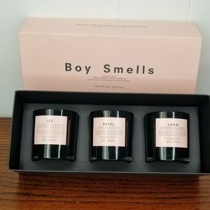 NWT Boy Smells Set of 3 Votive Candles